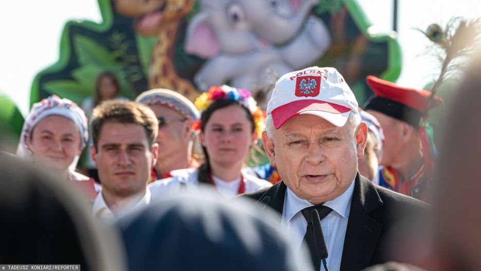 Jarosław Kaczyński na pikniku w Woli Rzędzińskiej
