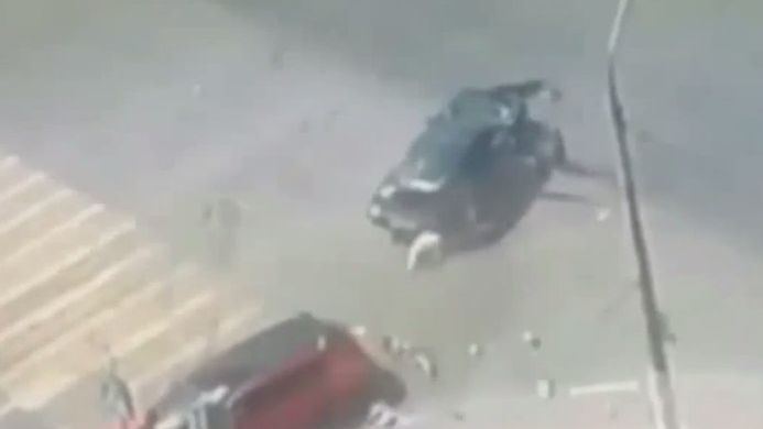 Pasażerowie wylatują z aut podczas wypadku 1