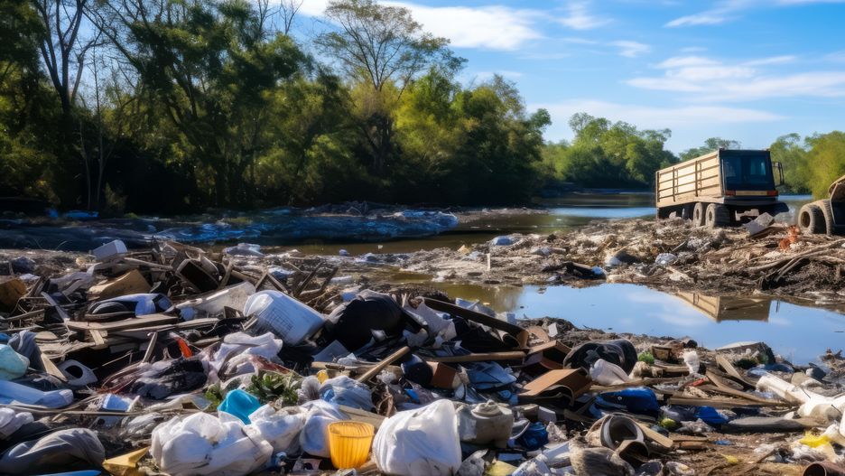 Rzeka śmieci (zdjęcie ilustracyjne)