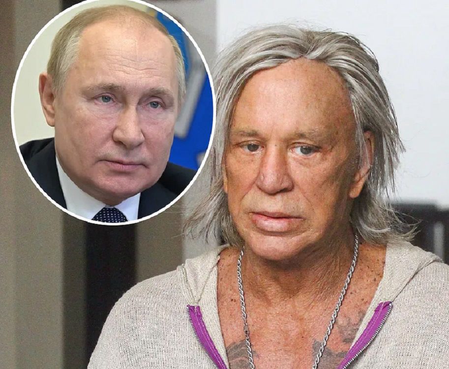 Mickey Rourke spotkał się w Rosji z Putinem w 2014 r.