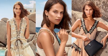 Alicia Vikander podpiera głazy w nowej kampanii Louis Vuitton