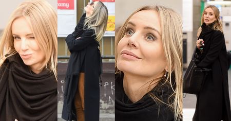 Agnieszka Woźniak-Starak do paparazzi uśmiechać się stara (ZDJĘCIA)