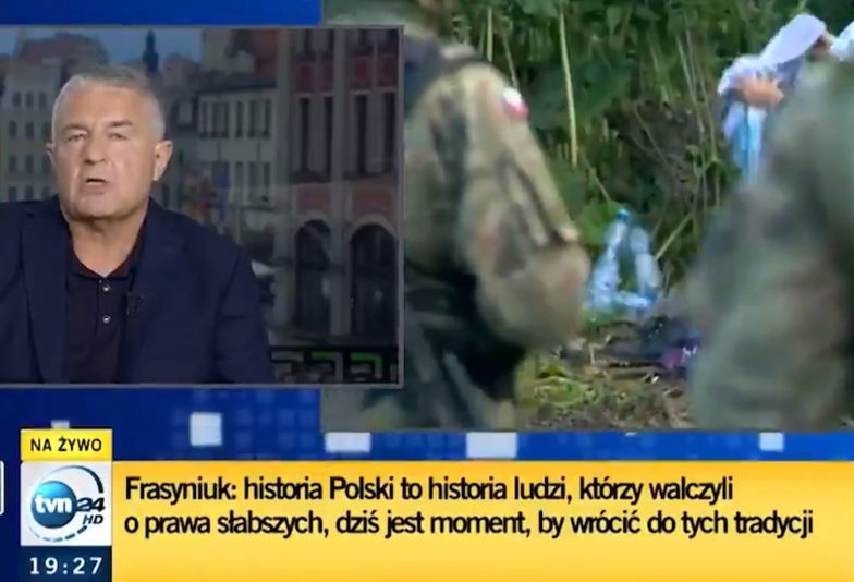 Skandal na antenie TVN24. Stacja wydała oświadczenie po słowach Frasyniuka