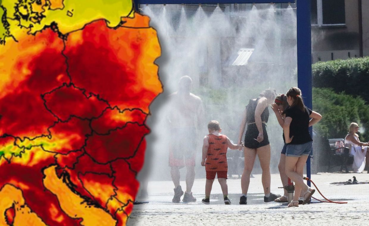 32 stopnie w cieniu. Żar wleje się do Polski