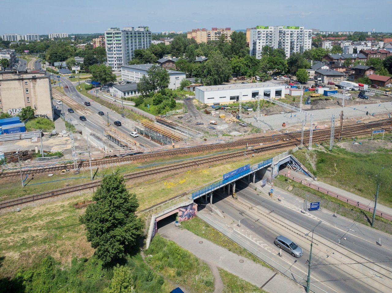 15 listopada zostanie znów zamknięty przejazd pod przebudowywanym wiaduktem nad ul. Piłsudskiego w centrum Sosnowca 
