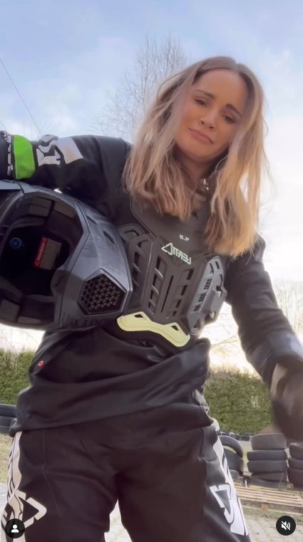 Ewelina Lisowska miała wypadek na motorze