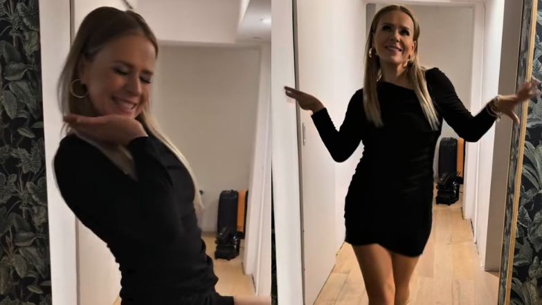 Odchudzona Aneta Zając zachwyca w czarnej mini