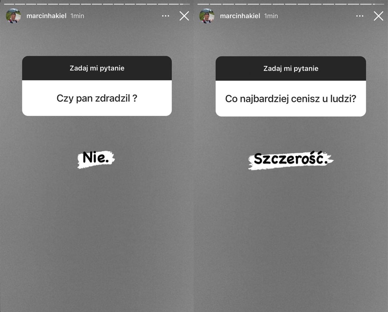 Marcin Hakiel odpowiada na pytania 