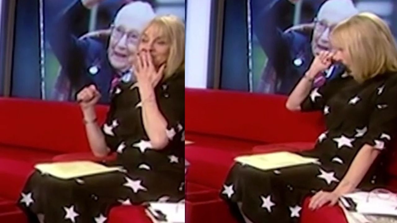 Louise Minchin nie wytrzymała podczas programu o sir Tomie Moorze