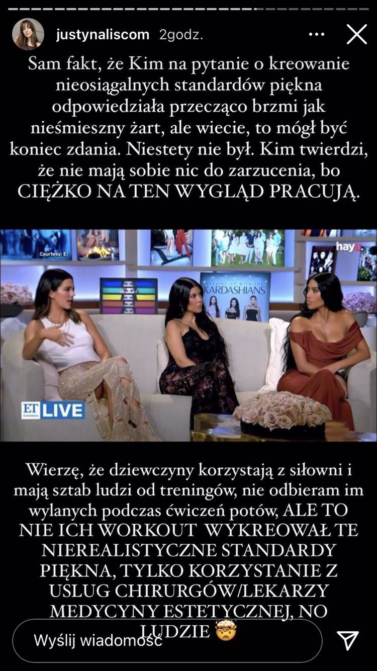 Justyna Lis krytykuje wywiad z Kardashiankami 