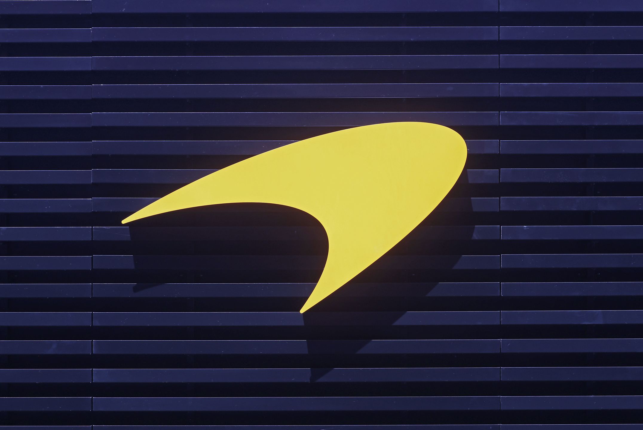 The McLaren Formula 1 Team logo is in the paddock of the Circuit de Barcelona-Catalunya, in Barcelona, Spain, on May 30, 2025. (Photo by Joan Valls/Urbanandsport/NurPhoto via Getty Images)