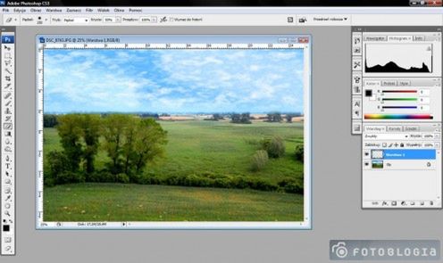 Photoshop: trochę lepsze chmury 6