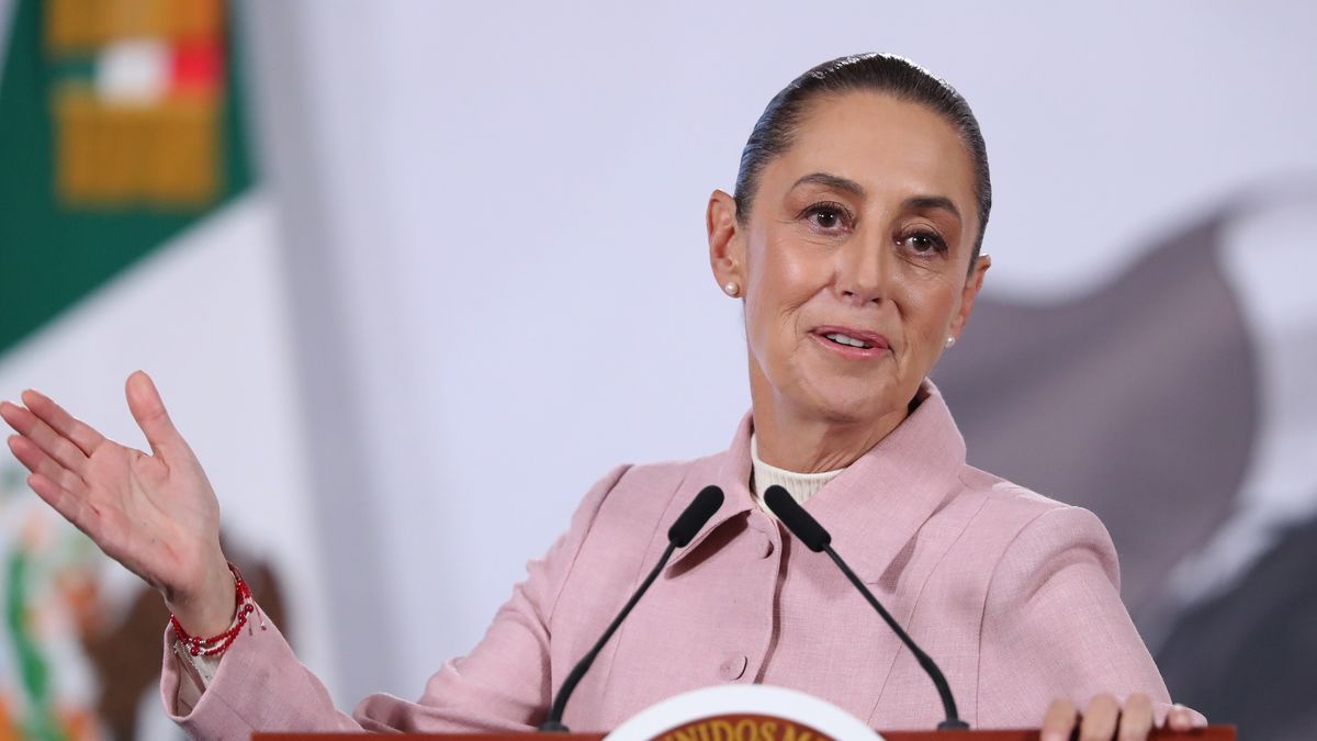 Mexican President Claudia Sheinbaum speaks at a press conference at the National Palace in Mexico City, Mexico, 09 February 2026. EPA/MARIO GUZMAN Dostawca: PAP/EPA.
