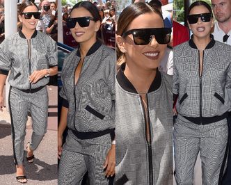 #TRENDY: Eva Longoria w dresie w kratkę