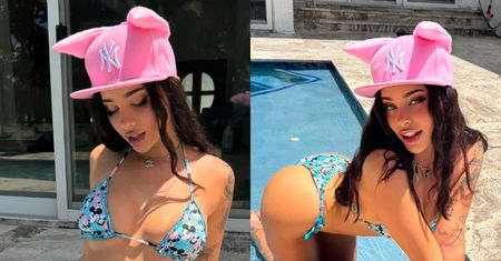 U Fagaty po staremu: wskoczyła w bikini i eksponuje wdzięki nad basenem w Miami