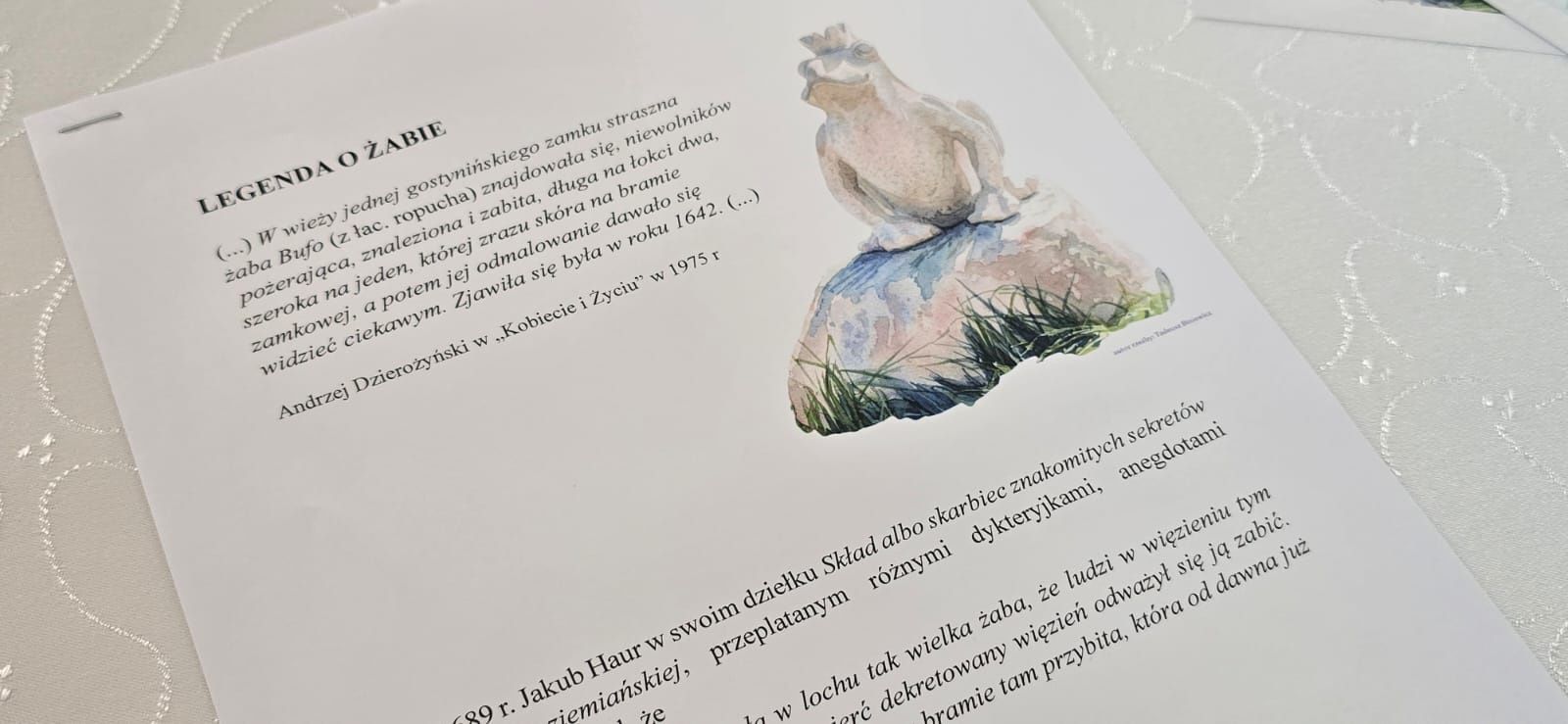 Oficjalne odsłonięcie żaby 