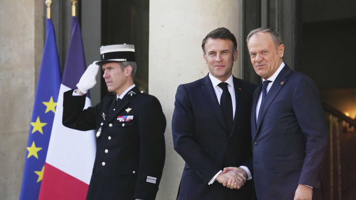 Emmanuel Macron i Donald Tusk 
