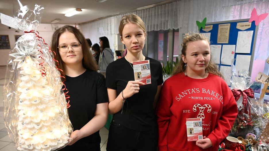 W akcję pomocy bardzo mocno zaangażowały się Natalia, Nastka i Małgosia - uczennice IV Liceum Ogólnokształcącego w Kielcach.