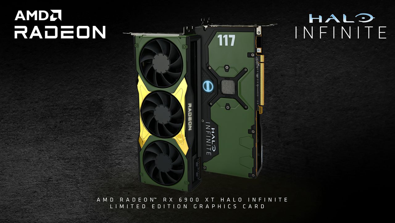 Razer rozdaje karty graficzne. Jest szansa na limitowaną wersję Radeona RX 6900 XT - AMD Radeon RX 6900 XT Halo Infinite Limited Edition