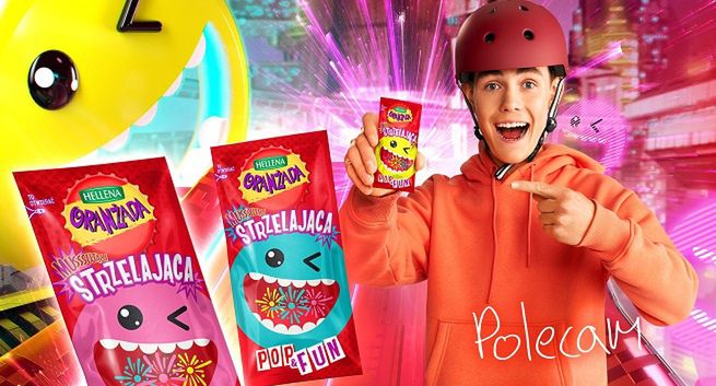 Miłosz Mazur promuje Oranżadę Strzelającą