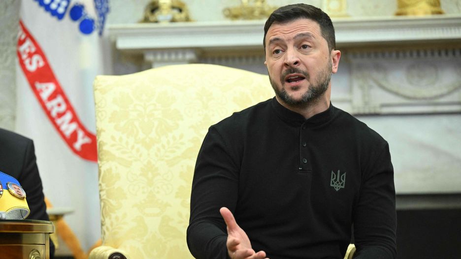 Temporary
Ukraine's President Volodymyr Zelensky speaks as he meets with US President Donald Trump in the Oval Office of the White House in Washington, DC, February 28, 2025. Zelensky and Trump openly clashed in the White House on February 28 at a meeting where they were due to sign a deal on sharing Ukraine's mineral riches and discuss a peace deal with Russia. "You're not acting at all thankful. It's not a nice thing," Trump said. "It?s going to be very hard to do business like this," he added. (Photo by SAUL LOEB / AFP)
SAUL LOEB