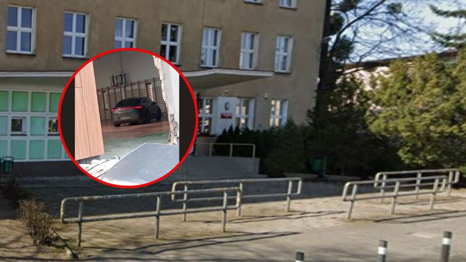 Poznań. Wjechała autem do szkoły