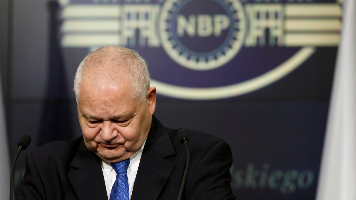 Adam Glapinski, governor of Poland's central bank, also known as Narodowy Bank Polski (NBP), during a news conference in Warsaw, Poland, on Wednesday, Feb. 9, 2022. Poland increased borrowing costs for a fifth consecutive month to an almost nine-year high as pressure grows on the central bank to tame record inflation in eastern Europe's largest economy. Photographer: Piotr Malecki/Bloomberg via Getty Images
