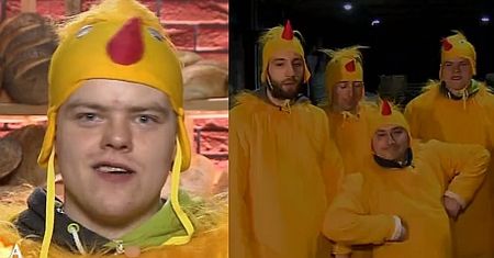 Uczestnicy "Hell's Kitchen" przebrani za KURCZAKI!