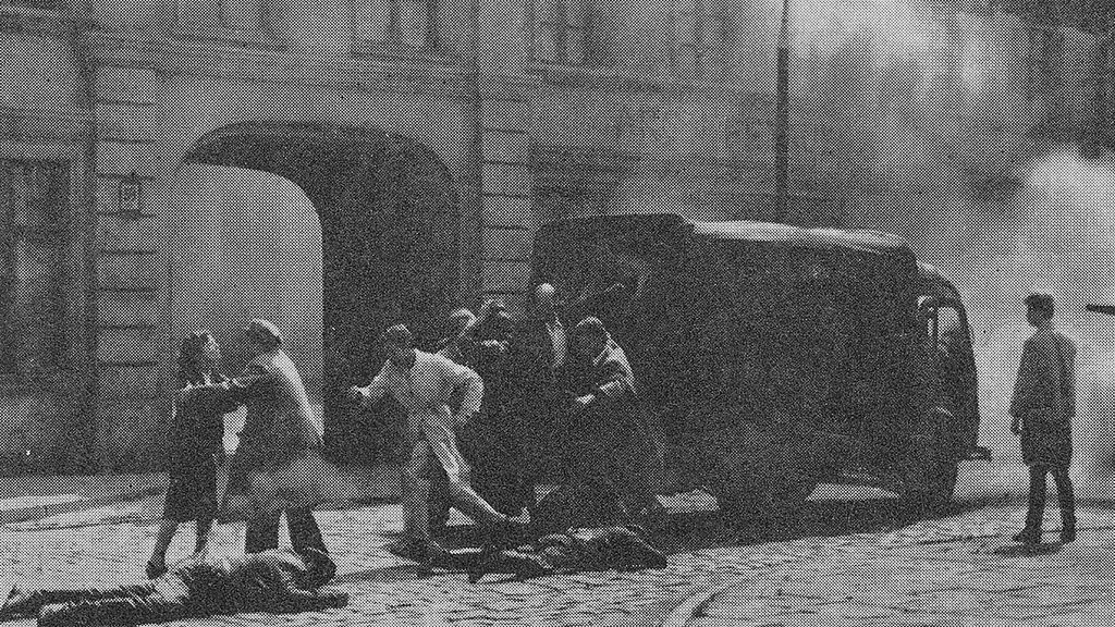 Akcja pod arsenałem - kadr z filmu