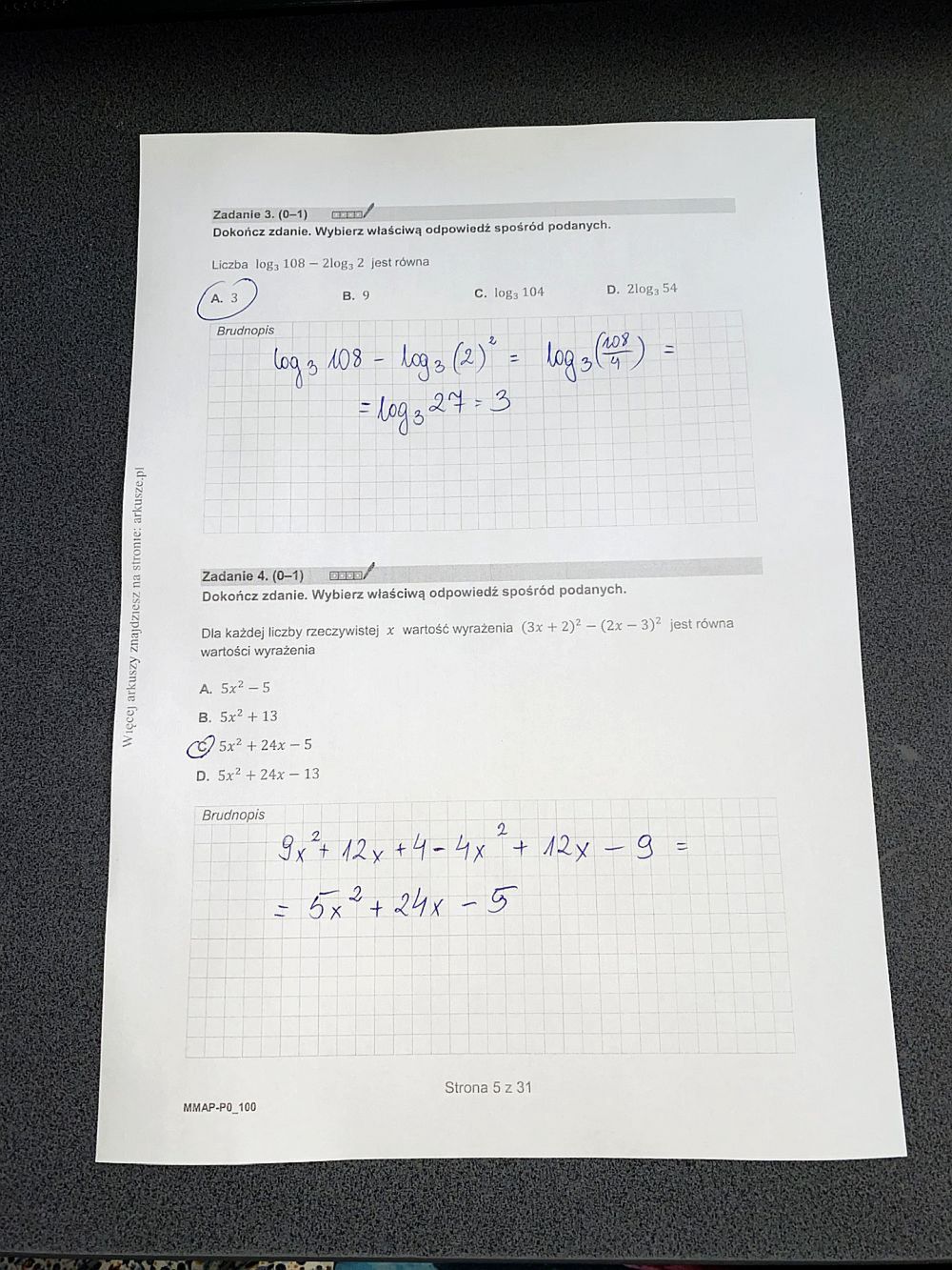 Matura 2025 z matematyki - rozwiązania i odpowiedzi do arkusza C