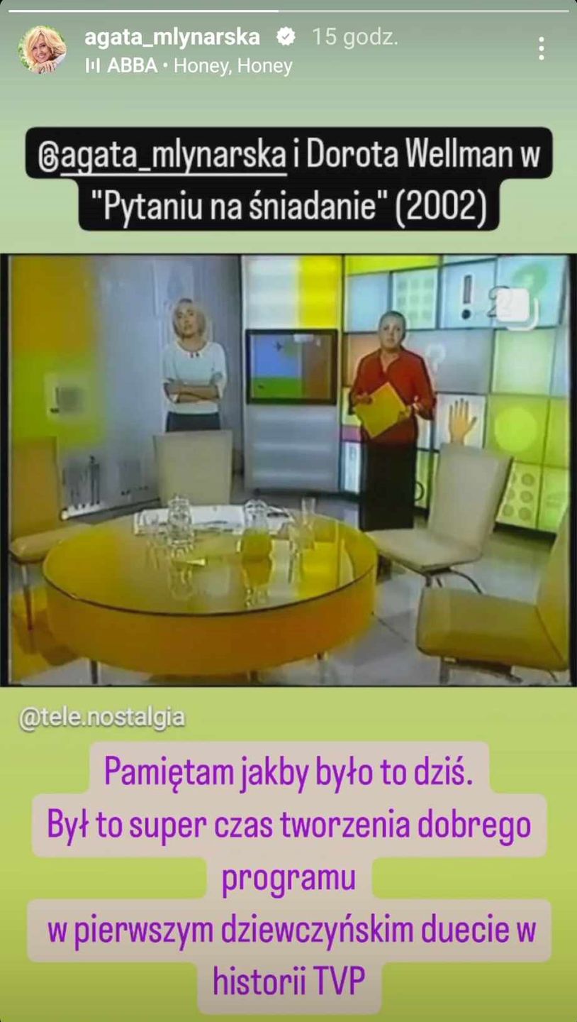 Agata Młynarska i jej nostalgiczny wpis