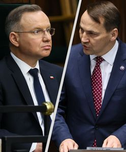 "Zdziwiła mnie reakcja prezydenta". Sikorski komentuje zachowanie Dudy w Sejmie