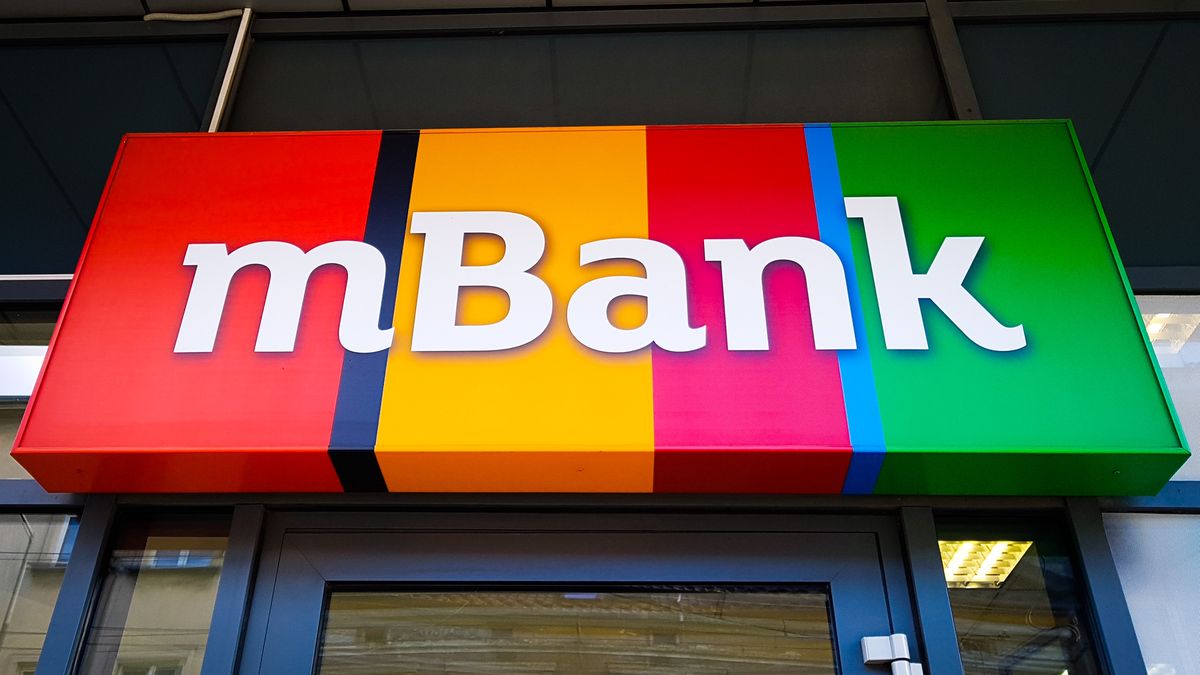 Mbank logo is seen in Krakow, Poland on 5th March, 2020. (Photo by Beata Zawrzel/NurPhoto via Getty Images)