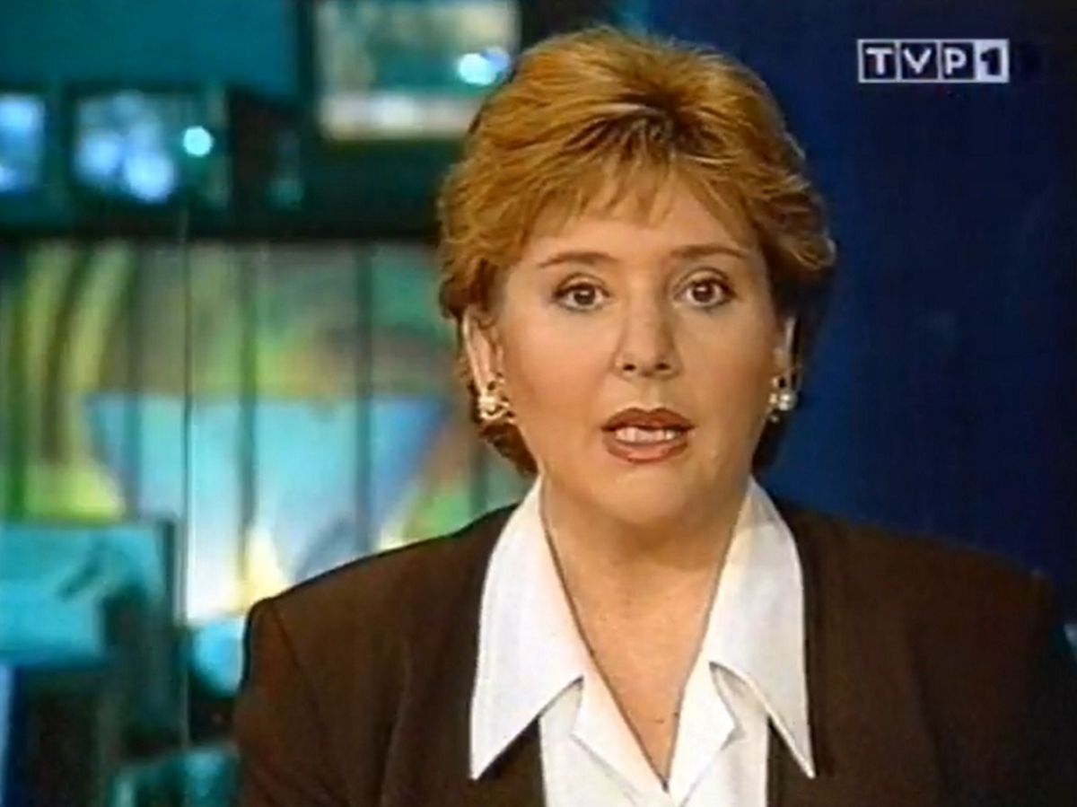 Grażyna Bukowska była prezenterką "Wiadomości" przez 8 lat 