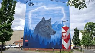 Częstochowa: Mural Straży Granicznej przy ul. Staszica już gotowy