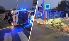 Uderzył w karetkę na sygnale. Cztery osoby w szpitalu