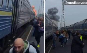 To nie było jedyne uderzenie. Trafiony pociąg relacji Kijów-Warszawa