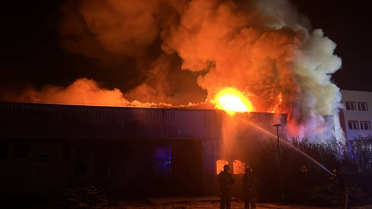 Zdjęcie z miejsca pożaru