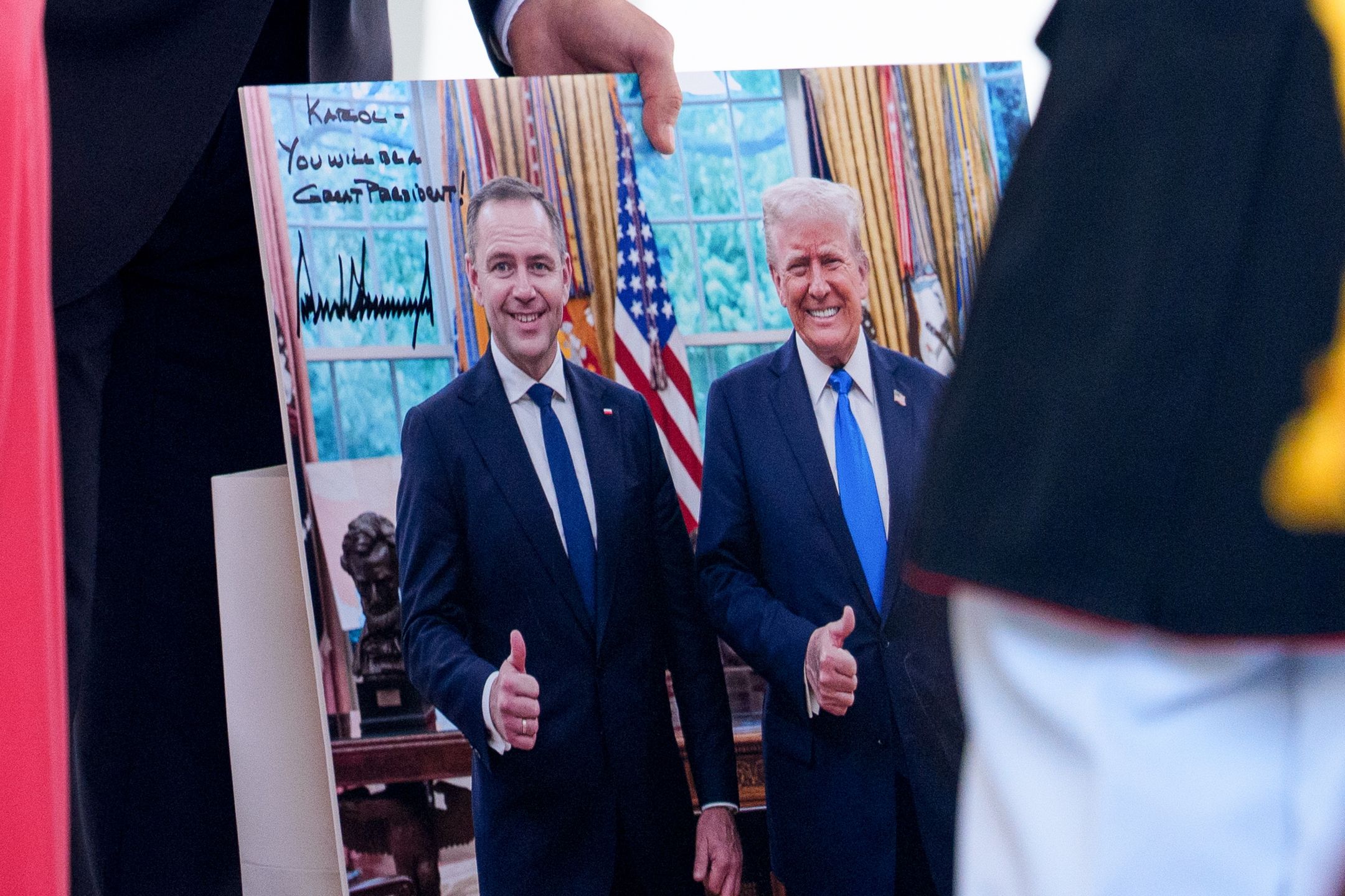 Karol Nawrocki i Donald Trump
