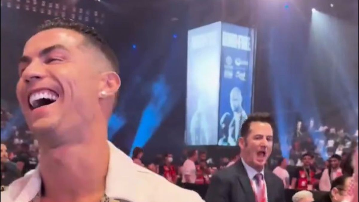 Cristiano Ronaldo na gali pięściarskiej w Rijadzie