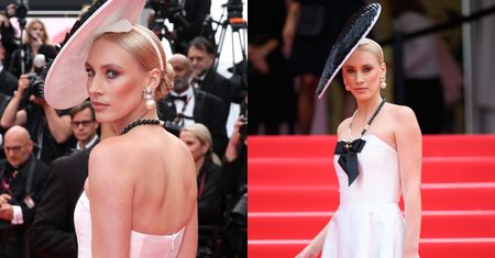 Elegancka Magda Swider melduje się na festiwalu w Cannes w ekstrawaganckim kapeluszu. Klasa?