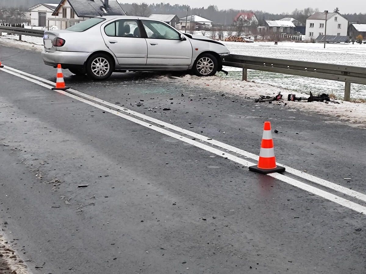 Matygi, wypadek nissana z oplem