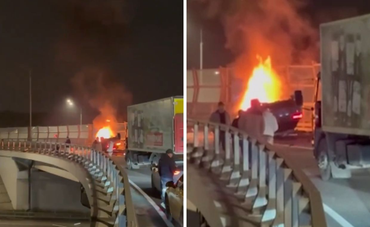 Rosyjski milioner zginął w płonącym Lamborghini. Wokół pliki pieniędzy