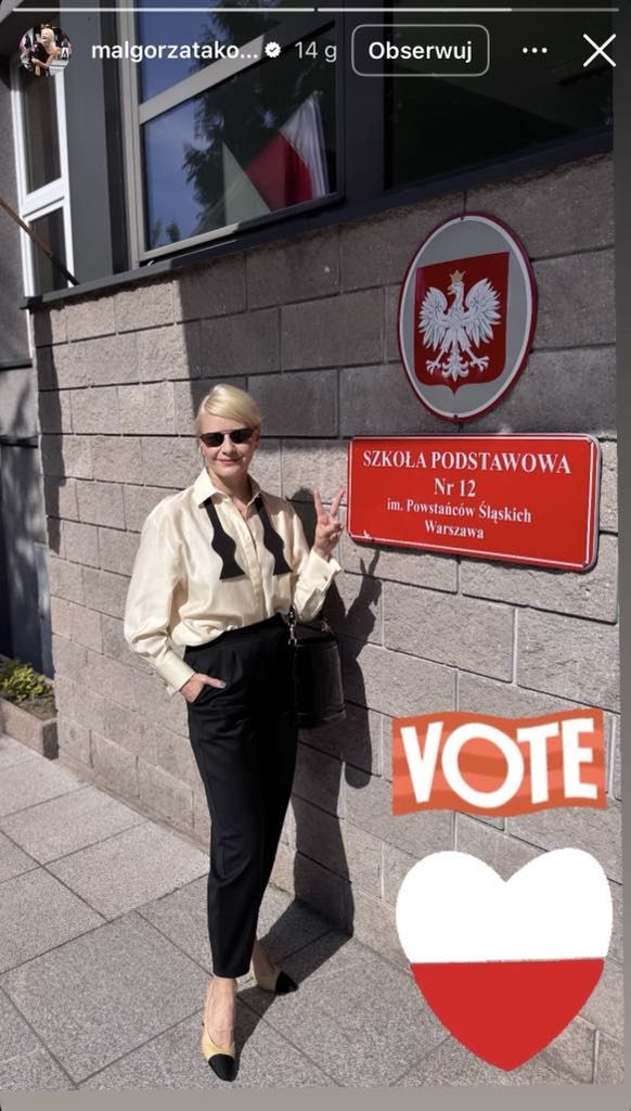 Małgorzata Kożuchowska postawiła na elegancką stylizację
