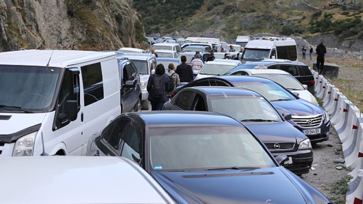 Kolejki na rosyjsko-gruzińskiej granicy