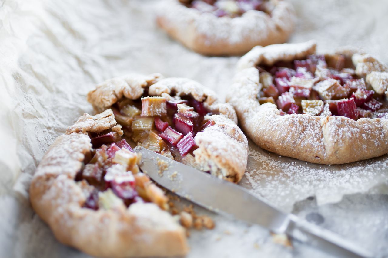 Galette z rabarbarem