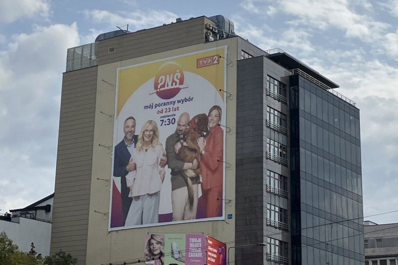 Billboard promujący "Pytanie na śniadanie"