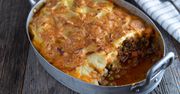 Zapiekanka z mięsem mielonym pod puree ziemniaczano-kalafiorowym