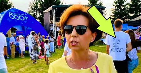 Prowokacja w relacji TVN. Minister PiS nie wiedziała, co dzieje się za jej plecami