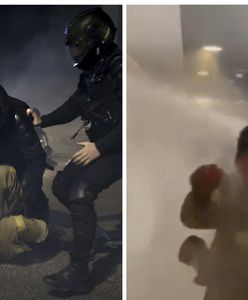 Kuriozalne sceny z Grecji. Brutalne starcia strażaków z policjantami